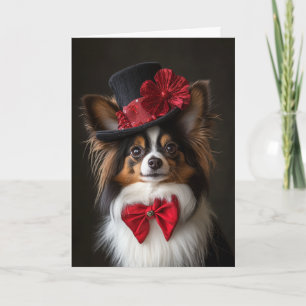 Påsklilje julkort Elegant viktoriansk hund Helgkort