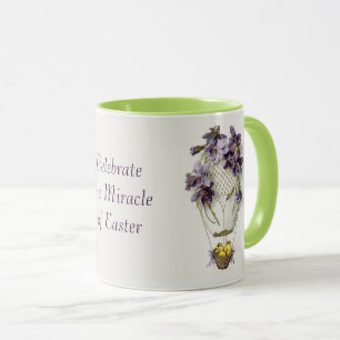 Påskliljor Ballong Vintage Kaffemug Mugg
