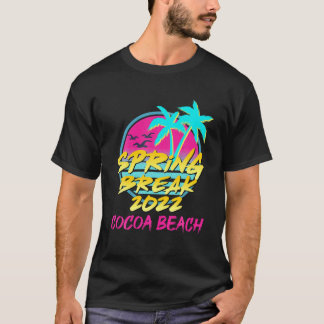Påsklov 2022 Family Vacation Retro Cocoa Beac T Shirt