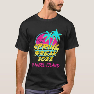 Påsklov 2022 Retro 80S Sanibel Island-familjen T Shirt