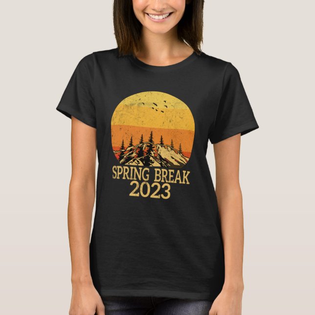 Påsklov 2023-familjen Påsklov Sunset Mount T Shirt (Framsida)