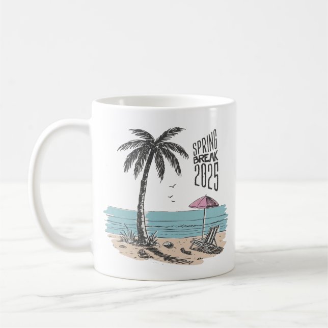 Påsklov 2025 Beach Vibes Kaffemugg (Vänster)