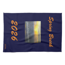 "PÅSKLOV 2026 OCEAN SUNSET KITCHEN TOWEL"