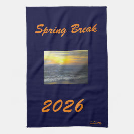 "PÅSKLOV 2026 OCEAN SUNSET KITCHEN TOWEL" KÖKSHANDDUK