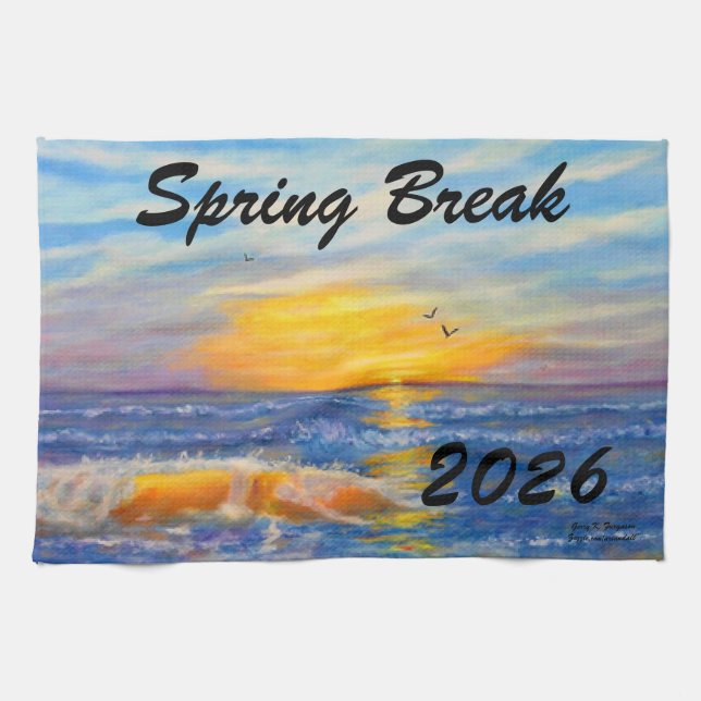 "PÅSKLOV 2026 OCEAN WAVE" KÖKSHANDDUK (Horisontell)