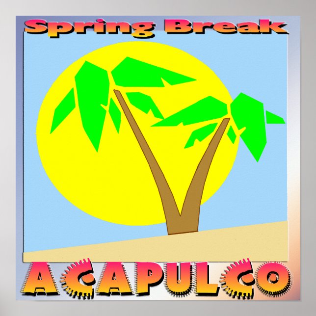 Påsklov Acapulco Poster (Framsidan)