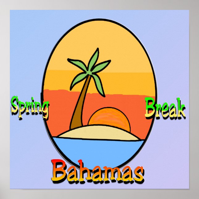 Påsklov Bahamas Poster (Framsidan)