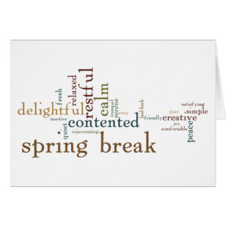 Påsklov (blank insida) hälsningskort