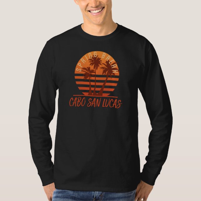 Påsklov Handflatan Träd Cabo San Lucas T Shirt (Framsida)