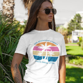Påsklov Resa Beach Sunset Anpassningsbar Family T Shirt