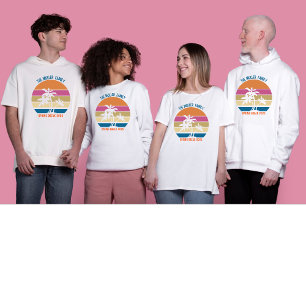 Påsklov Resa Beach Sunset Anpassningsbar Family T Shirt