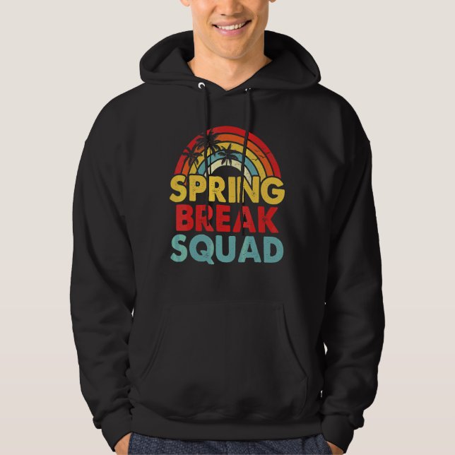 Påsklov Squad 2021 Retro Vintage Sunset Match Hoodie (Framsida)