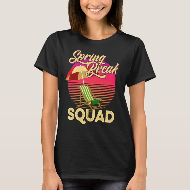Påsklov Squad 2022 Retro Påsklov Beach S T Shirt (Framsida)