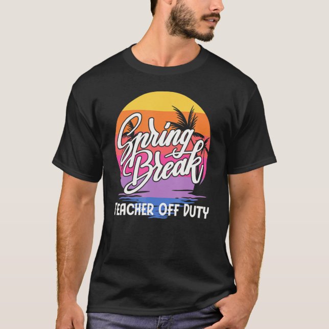 Påsklov Squad 2022 Retro Påsklov Lärare T Shirt (Framsida)