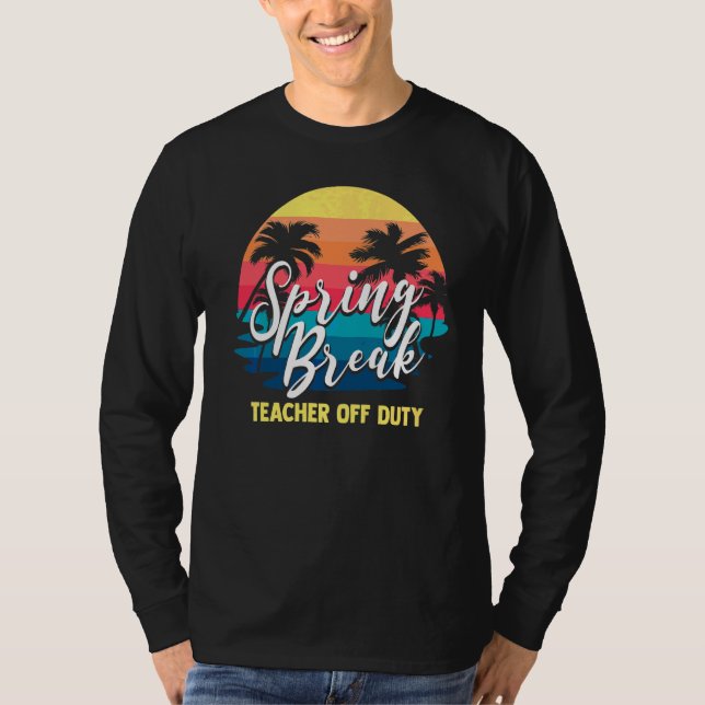Påsklov Squad 2022 Retro Påsklov Lärare T Shirt (Framsida)