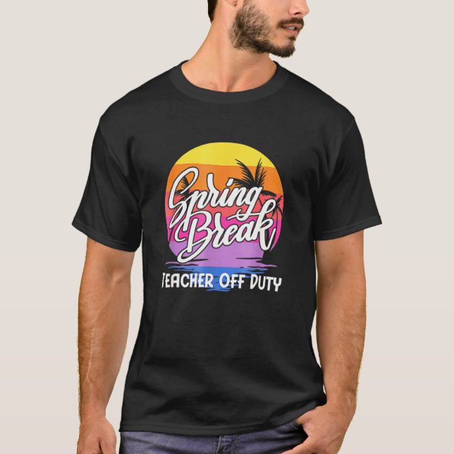 Påsklov Squad 2022 Retro Påsklov Lärare T Shirt (Framsida)