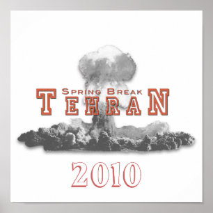 Påsklov Teheran, atombomb, Nuke Poster