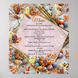 Påskmeny för söndagen poster