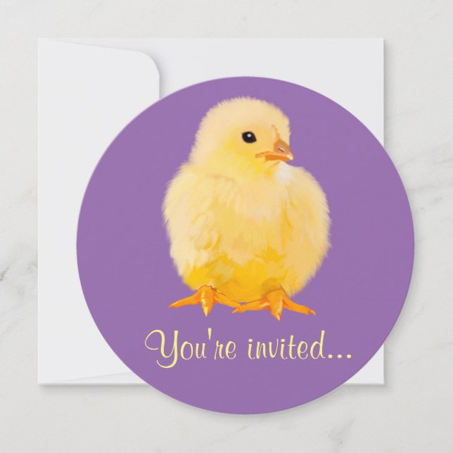 Påskmiddag med chicken inbjudningar (Framsida)