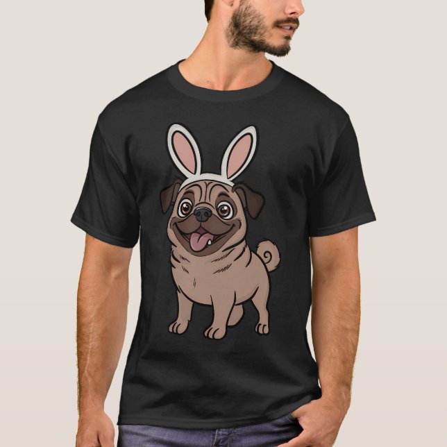 Påskmops T Shirt (Framsida)