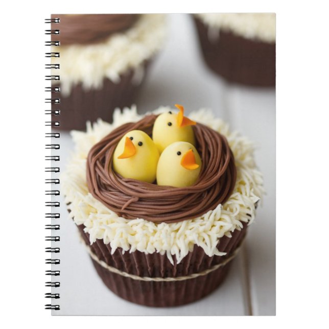 Påskmuffins Anteckningsbok Med Spiral (Framsidan)