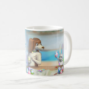 Påskmugg med söta djur kaffemugg