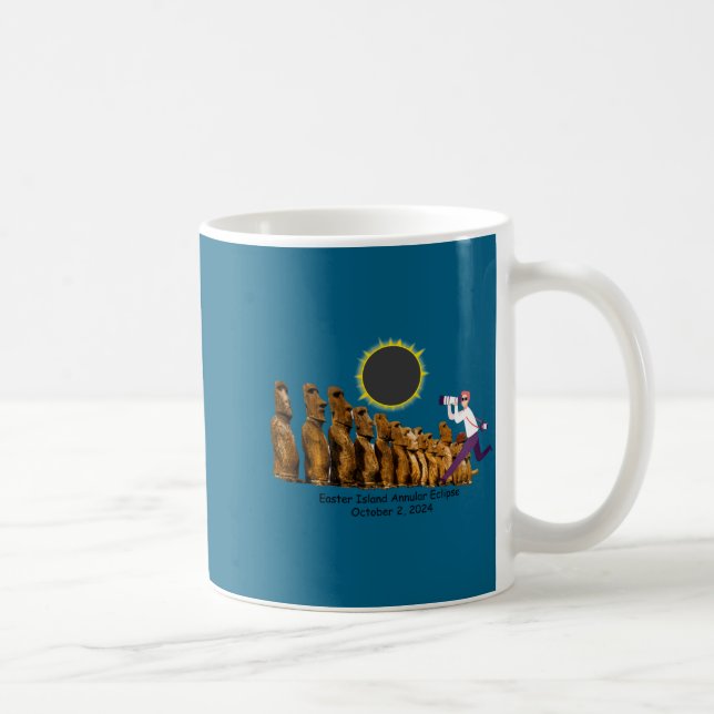 Påskö annulär solförmörkelse t-shirt  kaffemugg (Höger)