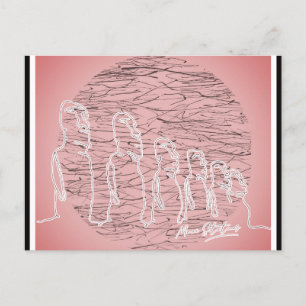 Påsköarna Moai-staty Rosa Resa Vykort