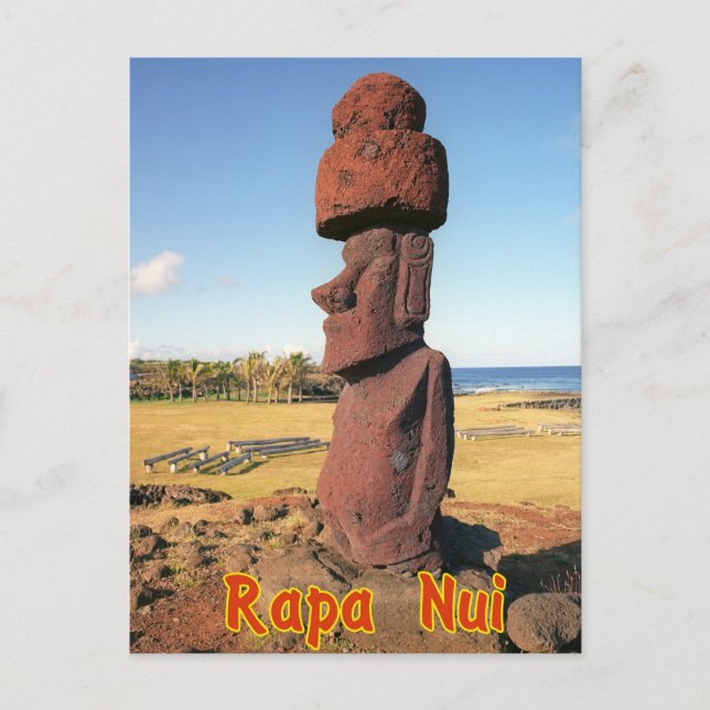 Påskön (Rapa Nui) Chile Vykort (Framsida)