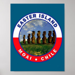 Påsköns Chile akvarell t-shirt Poster