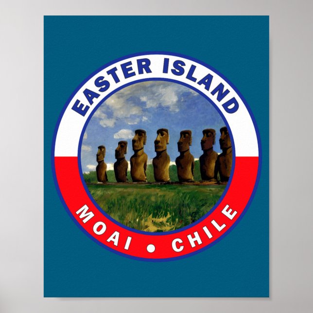 Påsköns Chile akvarell t-shirt  Poster (Framsidan)