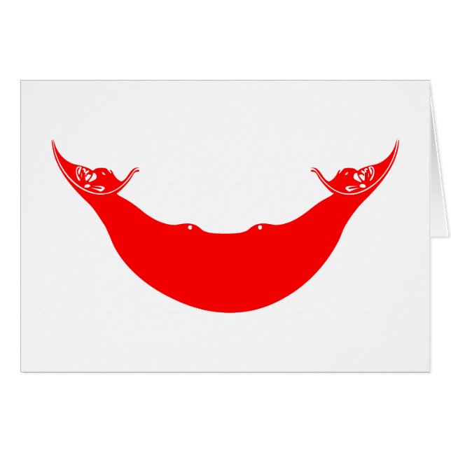 Påsköns flagga hälsningskort (Framsidan Horizontal)
