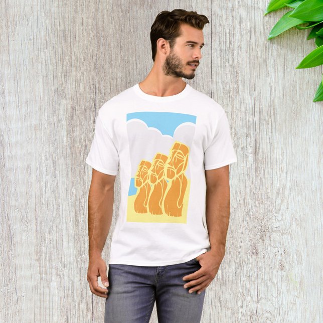 Påsköstatyer Moai T Shirt (Skapare uppladdad)