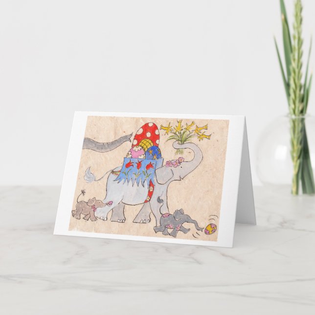 Påskparad Helgkort (Framsida)