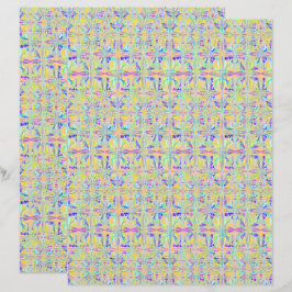 Påskpastell Abstrakt 2-sidigt Scrapbookpapper