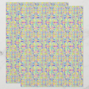 Påskpastell Abstrakt 2-sidigt Scrapbookpapper