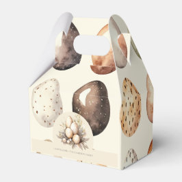 Påskpastell Påskägg Design i Crème & Brun  Presentaskar