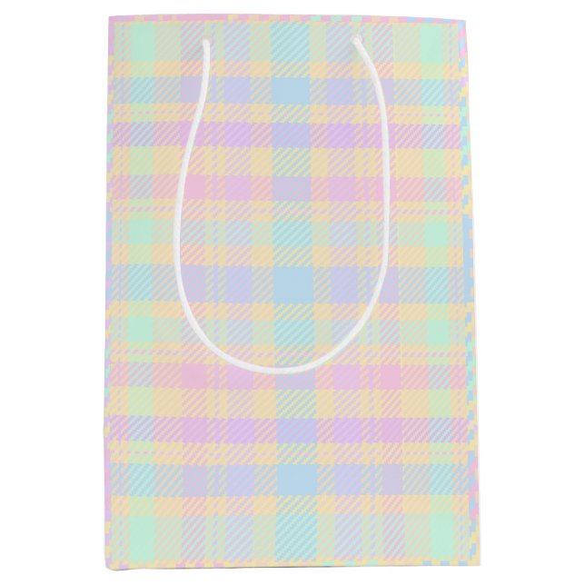 Påskpastell Rutig Design Presentväska (Framsidan)