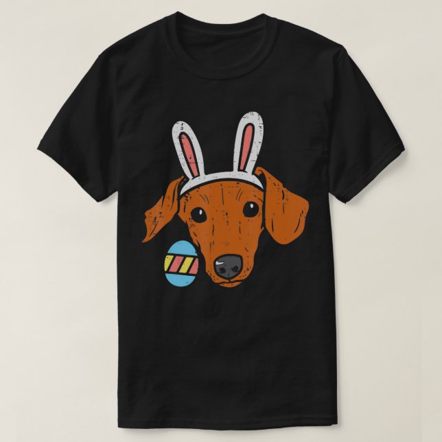 Påskpåsvar Öron Wiener Hundar Män T Shirt (Design framsida)