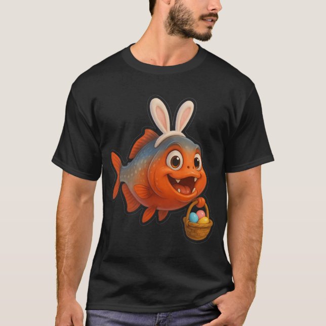Påskpiranha T Shirt (Framsida)