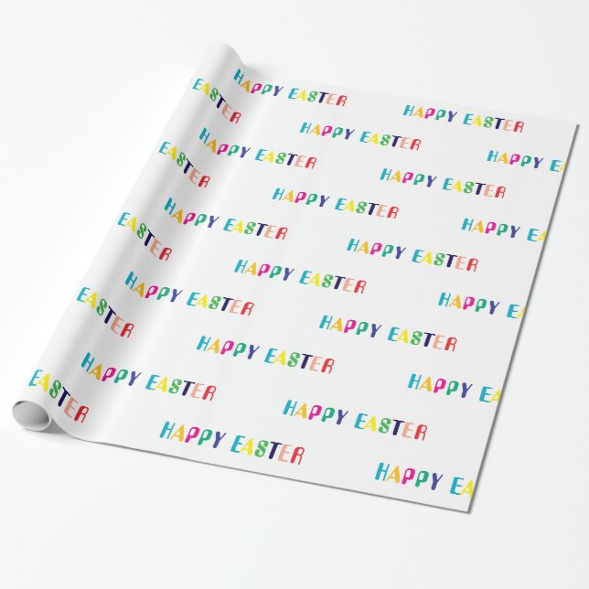 Påskpresentpapper - Roliga & söta mönster Presentpapper (Utrullad)
