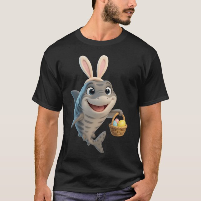 Påskpyjamas haj t shirt (Framsida)