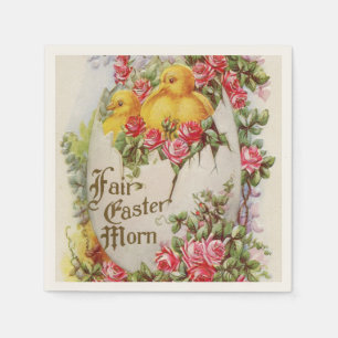 Påskpyttes och rosor pappersservetter