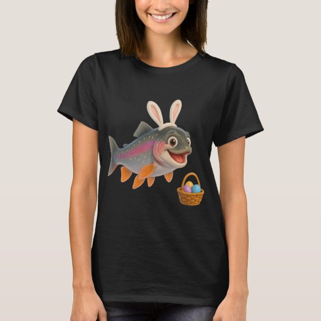 Påskregnbågeforell T Shirt (Framsida)