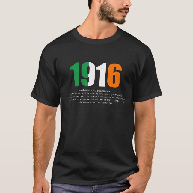 Påskresning 1916 och kungörelseCommemoration T-shirt (Framsida)