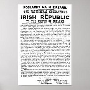 Påskresningkungörelse av den irländska republiken poster
