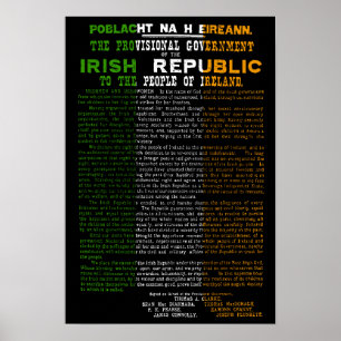 Påskresningkungörelse av den irländska republiken poster