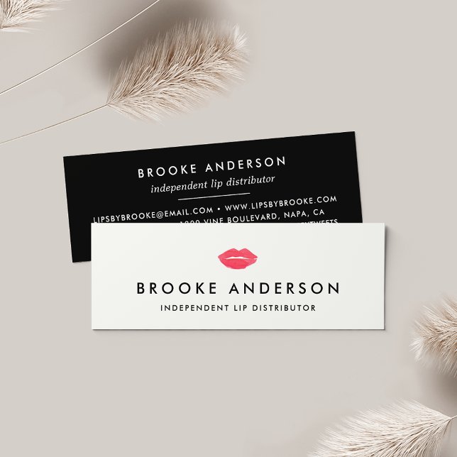 Paskrik | Lip Product Distributor Mini Visitkort (Skapare uppladdad)