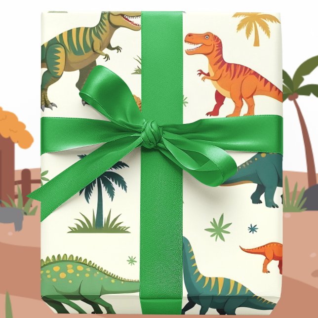 Paskriven Dinos Presentpapper (Skapare uppladdad)