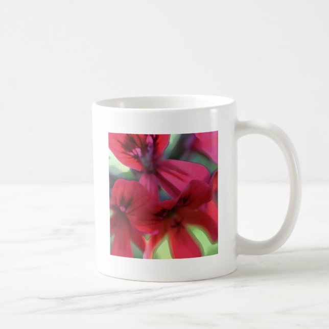 Paskriven Geraniums Kaffemugg (Höger)